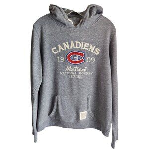 Montreal Canadiens women XL hoodie Retro Brand Official License Embroidery Grey